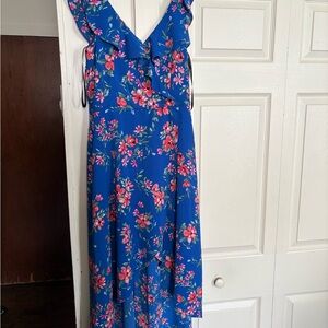 by & by Blue Floral Maxi Dress